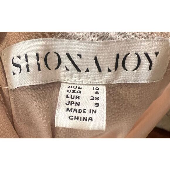 Shona Joy Bias Cowl Slip Dress in Porcelain NWOT Size 6 - Picture 6 of 7